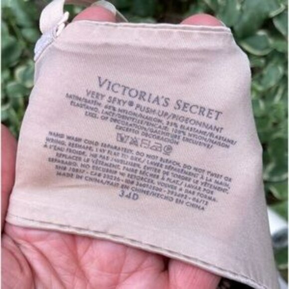 Victoria's Secret 34D Padded Push-Up bras Set of 4 Tan White Black Lace - Picture 4 of 15